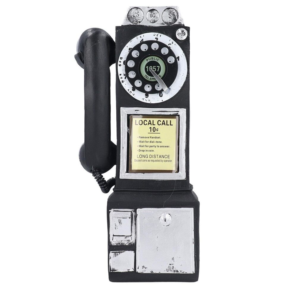 7440 Antique Telephone, Wall Mounted Retro Telephones Ornament, Resin